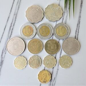 Vintage Hong Kong Coin Lot (14 Coins) | 1990s + One 1978 | Foreign Currency